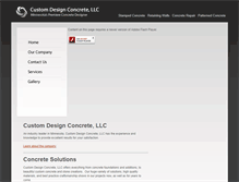 Tablet Screenshot of customdesign-concrete.com